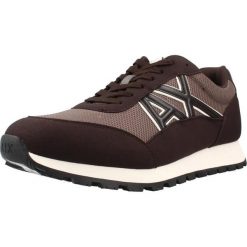 Buty ARMANI EXCHANGE XM001960 AF1938 Brązowy. Brązowe buty fitness męskie Armani Exchange, na fitness i siłownię. Za 520.99 zł.