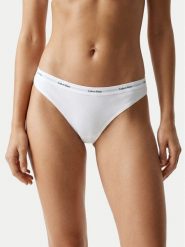 Calvin Klein Underwear Stringi LV00QD5357 Biały. Białe stringi damskie Calvin Klein Underwear, s, bez wzorów, z bawełny. Za 79.99 zł.
