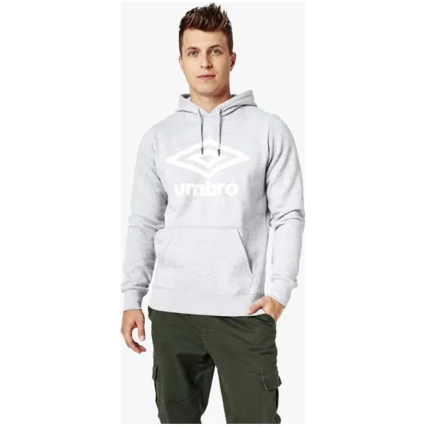 Umbro Bluza Fleece Large Logo Oh Hoodie , szary, rozmiar XL. Szare bluzy z kapturem męskie Umbro, m, z bawełny. W wyprzedaży za 79.99 zł.