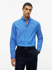 Tommy Hilfiger koszula codzienna Mężczyźni Regular Fit Bawełna niebieski, M. Niebieskie koszule męskie Tommy Hilfiger, m, bez wzorów, z bawełny, bez kołnierzyka, bez ramiączek. Za 329.95 zł.