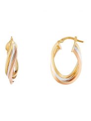 OR ÉCLAT Złote kolczyki-kreole "Maya" rozmiar: onesize. Szare kolczyki damskie Or Éclat, złote. Za 1,071.14 zł.