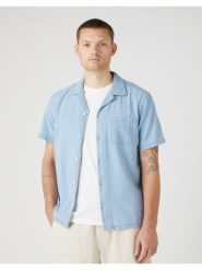 WRANGLER LS 1 PKT SHIRT MĘSKA KOSZULA JEANSOWA LIGHT INDIGO W5D6LOX4E 112146113. Niebieskie koszule męskie Wrangler, m, bez wzorów, z jeansu, bez kołnierzyka, bez ramiączek. Za 149.99 zł.