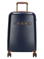 Charm Walizka w kolorze granatowym - 36 x 55 x 20,5 cm rozmiar: onesize. Niebieskie walizki Charm, bez wzorów, z materiału. Za 241.56 zł.