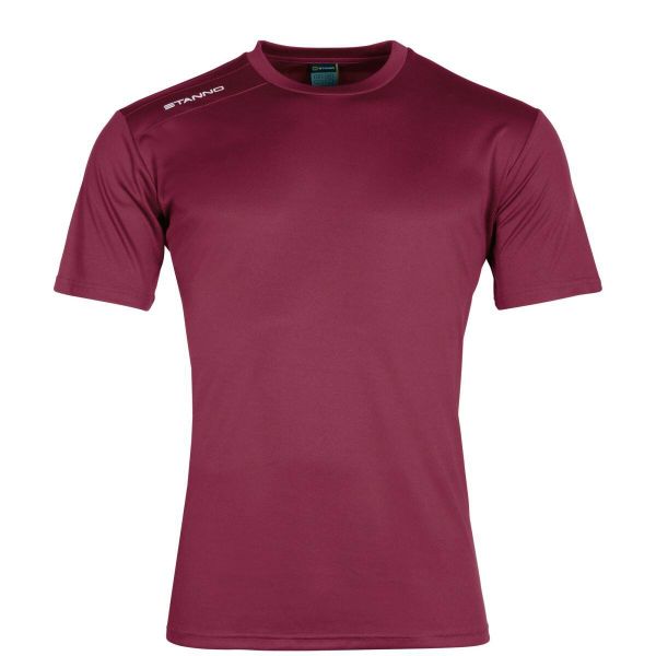 Koszulka Stanno Field. Czerwone t-shirty sportowe męskie STANNO, m, z poliesteru, bez ramiączek. Za 111.50 zł.