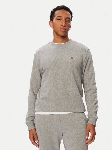 Napapijri Bluza Balis NP0A4H89 Szary Regular Fit. Szare bluzy bez kaptura męskie Napapijri, m, z bawełny. Za 329.99 zł.