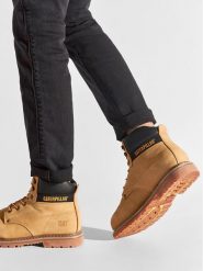 CAT Footwear Trapery S3 Hro P724626 Żółty. Żółte buty zimowe męskie CAT Footwear, z nubiku, bez zapięcia. Za 579.99 zł.