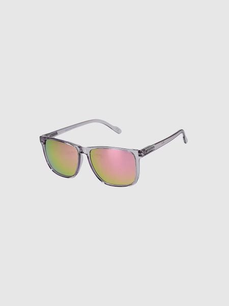 Okulary przeciwsłoneczne z powłoką lustrzaną 4F 4FWMM00ASUNU071. Niebieskie okulary przeciwsłoneczne damskie 4f. Za 80.99 zł.