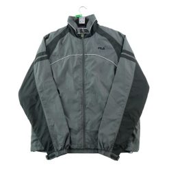 Kurtka męska z podszewką mesh szara. Szare kurtki męskie Fila, l, bez wzorów, z meshu, eleganckie, bez kaptura. Za 164.76 zł.