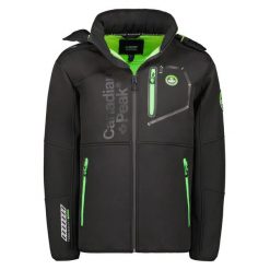 Kurtka wodoodporna Canadian Peak Royauteak 068. Czarne kurtki męskie Canadian Peak, l, bez wzorów, eleganckie, bez kaptura. Za 322.50 zł.
