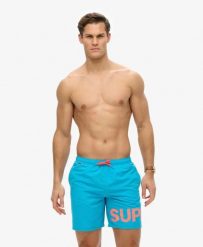 Superdry Kąpielówki Graphic 17-Inch z 100% Poliestru Recyklingowego. Niebieskie kąpielówki męskie Superdry., s, bez wzorów, z materiału. Za 219.95 zł.