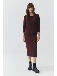 TATUUM Spódnica "Gemeta" w kolorze brązowym rozmiar: XS. Brązowe spódniczki damskie Tatuum, xs, bez wzorów, midi. Za 101.45 zł.