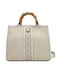 Guess Torebka HWAG93 37220 Écru. Torebki klasyczne damskie Guess, z aplikacjami, z materiału, bez dodatków. Za 459.99 zł.