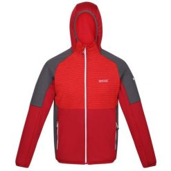 Kurtka Softshell Regatta dla Mężczyzn - Wiatroodporna i Oddychająca. Czerwone kurtki męskie Regatta, m, bez wzorów, z softshellu, sportowe, bez kaptura. Za 237.99 zł.