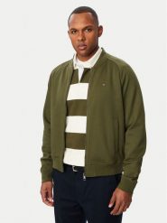 Tommy Hilfiger Bluza Essential MW0MW44934 Zielony ciemny Regular Fit. Zielone bluzy bez kaptura męskie Tommy Hilfiger, m, z bawełny. Za 649.99 zł.