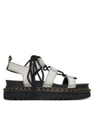 Dr. Martens Sandały Nartilla DM31617020 Szary. Szare sandały damskie Dr. Martens, bez wzorów, ze skóry, bez obcasa, na płaskiej podeszwie. Za 599.99 zł.