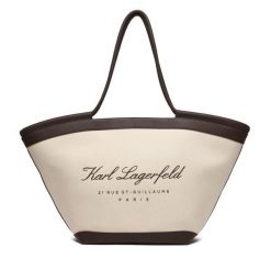 Torebka KARL LAGERFELD. Brązowe torebki klasyczne damskie Karl Lagerfeld, bez wzorów, bez dodatków. Za 849.99 zł.