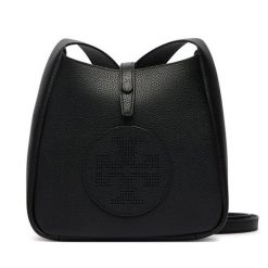 Torebka Tory Burch. Czarne listonoszki damskie Tory Burch, bez wzorów, bez dodatków. Za 1,504.00 zł.
