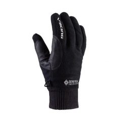 Rękawiczki multifunkcyjne dla dorosłych Viking Solano GORE-TEX. Czarne rękawiczki damskie VIKING, bez wzorów, z gore-texu. Za 109.99 zł.