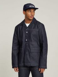 G-Star Kurtka dżinsowa w kolorze granatowym rozmiar: S. Niebieskie kurtki męskie G-Star, s, bez wzorów, z bawełny, retro, bez kaptura. Za 295.99 zł.