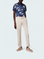 Pierre Cardin Spodnie chino w kolorze kremowym rozmiar: W40/L32. Brązowe spodnie materiałowe męskie Pierre Cardin, z aplikacjami. Za 104.64 zł.