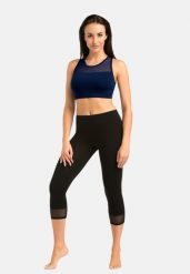 Legginsy na fitness damskie Teyli Glamo 3/4. Czarne legginsy damskie Teyli, l, bez wzorów, z bawełny. Za 99.95 zł.