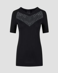 Koszulka biegowa damska X-Bionic Twyce Run Shirt SS Black. Czarne t-shirty damskie X BIONIC, m, bez wzorów, ze skóry, bez kołnierzyka. Za 336.00 zł.