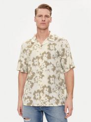 Calvin Klein Koszula Flower K10K112703 Beżowy Regular Fit. Brązowe koszule męskie CALVIN KLEIN, l, bez wzorów, z lyocellu, bez kołnierzyka, bez ramiączek. Za 299.99 zł.