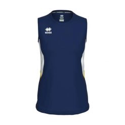 Damski tank top Errea Carry. Białe topy sportowe damskie ERREA, m, bez wzorów, z materiału, bez ramiączek. Za 182.00 zł.