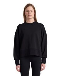 Bluza damska Arena Oversized Crew Neck. Czarne bluzy bez kaptura damskie Arena, xs, z bawełny. Za 269.99 zł.