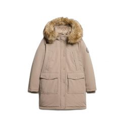 Parka z sztucznego futra damska Superdry Everest. Brązowe parki damskie Superdry., na zimę, bez wzorów. Za 834.80 zł.