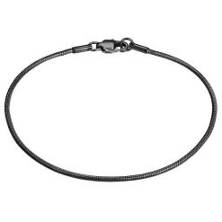 True Rebels Bransoletka Stal nierdzewna Czarny Biżuteria męska 1 ct Męskie. Czarna biżuteria dla mężczyzn True Rebels, ze stali. Za 149.99 zł.