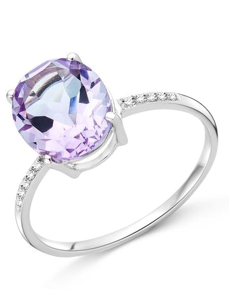 Diamant Exquis Złoty pierścionek z diamentami rozmiar: 58. Różowe pierścionki damskie Diamant Exquis, z ametystem, złote. Za 918.12 zł.