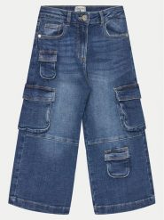 Original Marines Jeansy DEA3535F Granatowy Wide Leg. Niebieskie spodnie dziewczęce Original Marines, z bawełny. Za 119.99 zł.