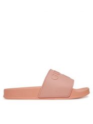 Guess Klapki E5GZ07BB00F Pomarańczowy. Brązowe klapki damskie Guess, z aplikacjami, z tworzywa sztucznego, bez obcasa. Za 129.99 zł.