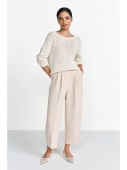 Rich & Royal Sweter w kolorze kremowym rozmiar: XL. Brązowe swetry klasyczne damskie Rich & Royal, xl, bez kołnierzyka. Za 199.95 zł.
