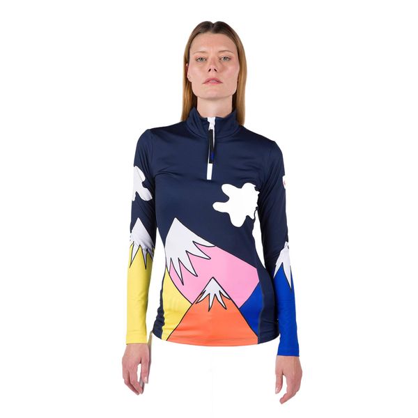 Bluza narciarska damska Rossignol Booster 1/2 Zip Top. Niebieskie bluzy bez kaptura damskie Rossignol, s. W wyprzedaży za 709.00 zł.