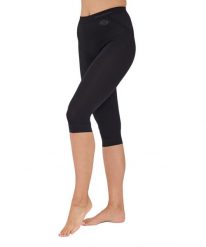 Spodnie damskie 3/4 Brubeck INSPIRATION. Czarne spodnie materiałowe damskie Brubeck, l, z dzianiny, na fitness i siłownię. Za 49.99 zł.