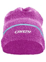 Crazy Czapka beanie "Link" w kolorze fioletowym rozmiar: onesize. Różowe czapki zimowe damskie Crazy, z materiału. Za 109.78 zł.