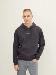 BLUZA MĘSKA SPORTOWA Z KAPTUREM TOM TAILOR XXL KOLOR SZARY. Szare bluzy z kapturem męskie Tom Tailor, l, z bawełny. Za 89.99 zł.