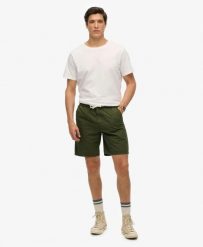 Superdry Essentials Walk Short z bawełny. Zielone szorty męskie Superdry., bez wzorów, z bawełny. Za 256.00 zł.