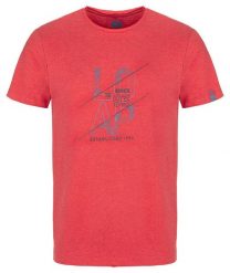 T-shirt męski Loap Beert Pink. Czerwone t-shirty męskie ÀLG, m, bez wzorów, z bawełny, bez kołnierzyka. Za 139.99 zł.