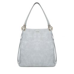 Torebka Badura. Szare torebki klasyczne damskie Badura, bez wzorów, bez dodatków. Za 249.99 zł.