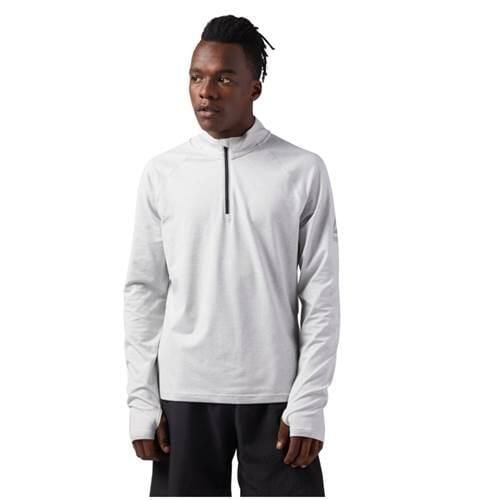 Bluza sportowa męska Reebok Reflective Speedwick Quarter Zip. Białe bluzy bez kaptura męskie Reebok, m. Za 381.00 zł.