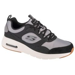 Buty sportowe Sneakersy męskie, Skech-Air Court - Yatton. Czarne buty sportowe na co dzień męskie Skechers, z materiału, bez zapięcia, trekkingowe. Za 279.99 zł.