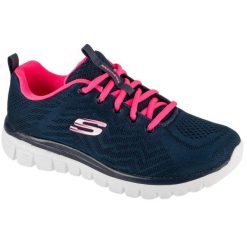 Buty sportowe Sneakersy damskie, Graceful - Get Connected. Niebieskie buty sportowe na co dzień damskie Skechers, bez wzorów, trekkingowe. Za 199.99 zł.