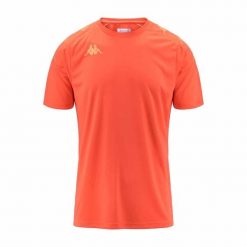 Koszulka Kappa Gianto. Brązowe t-shirty sportowe męskie Kappa, bez ramiączek, do piłki nożnej. W wyprzedaży za 119.40 zł.