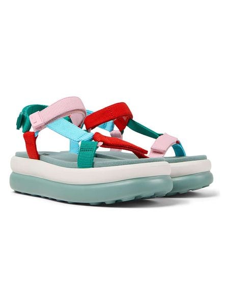 Camper Sandały "Pelotas Flota" w kolorze turkusowym na obcasie rozmiar: 40. Niebieskie sandały damskie Camper, bez wzorów, bez obcasa, na koturnie. Za 294.95 zł.