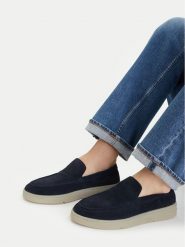 G-Star Raw Półbuty EO-JUMBO-01 MI08 Granatowy. Niebieskie półbuty męskie G-Star, ze skóry, bez zapięcia. Za 166.99 zł.