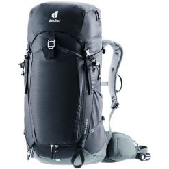 Plecak turystyczny Deuter Trail Pro 36 - blk/shale/shale. Czarne plecaki damskie Deuter, bez wzorów, z materiału, klasyczne. Za 749.99 zł.