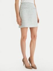 Guess Spódnica mini W6RD56 WJ632 Zielony Regular Fit. Zielone spódniczki damskie Guess, l, z aplikacjami, z syntetyku, mini. Za 439.99 zł.